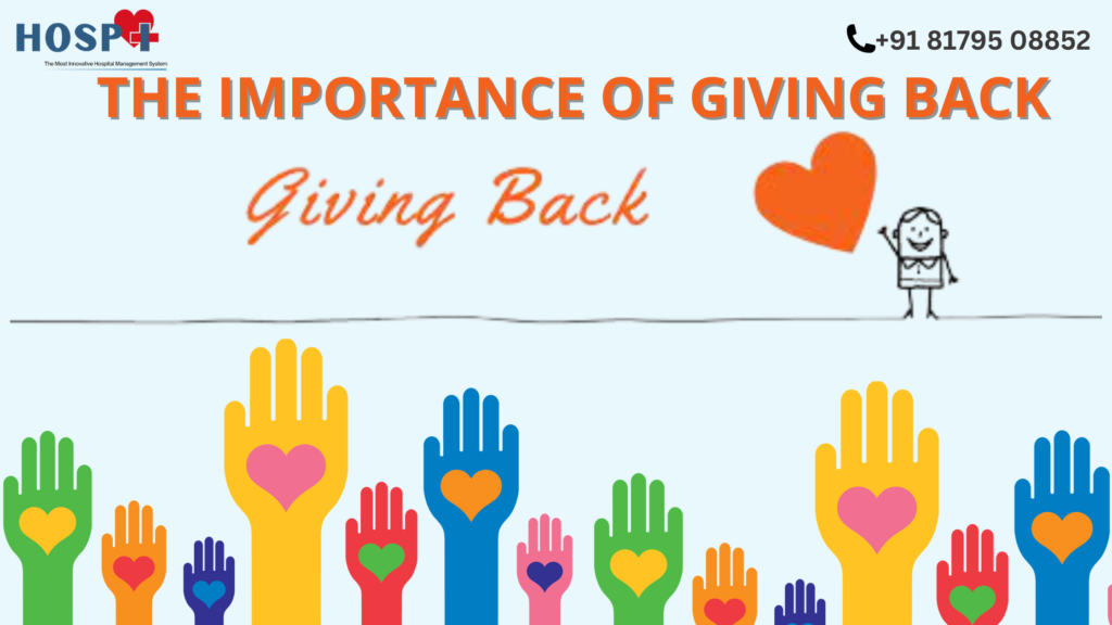 The Importance of Giving Back