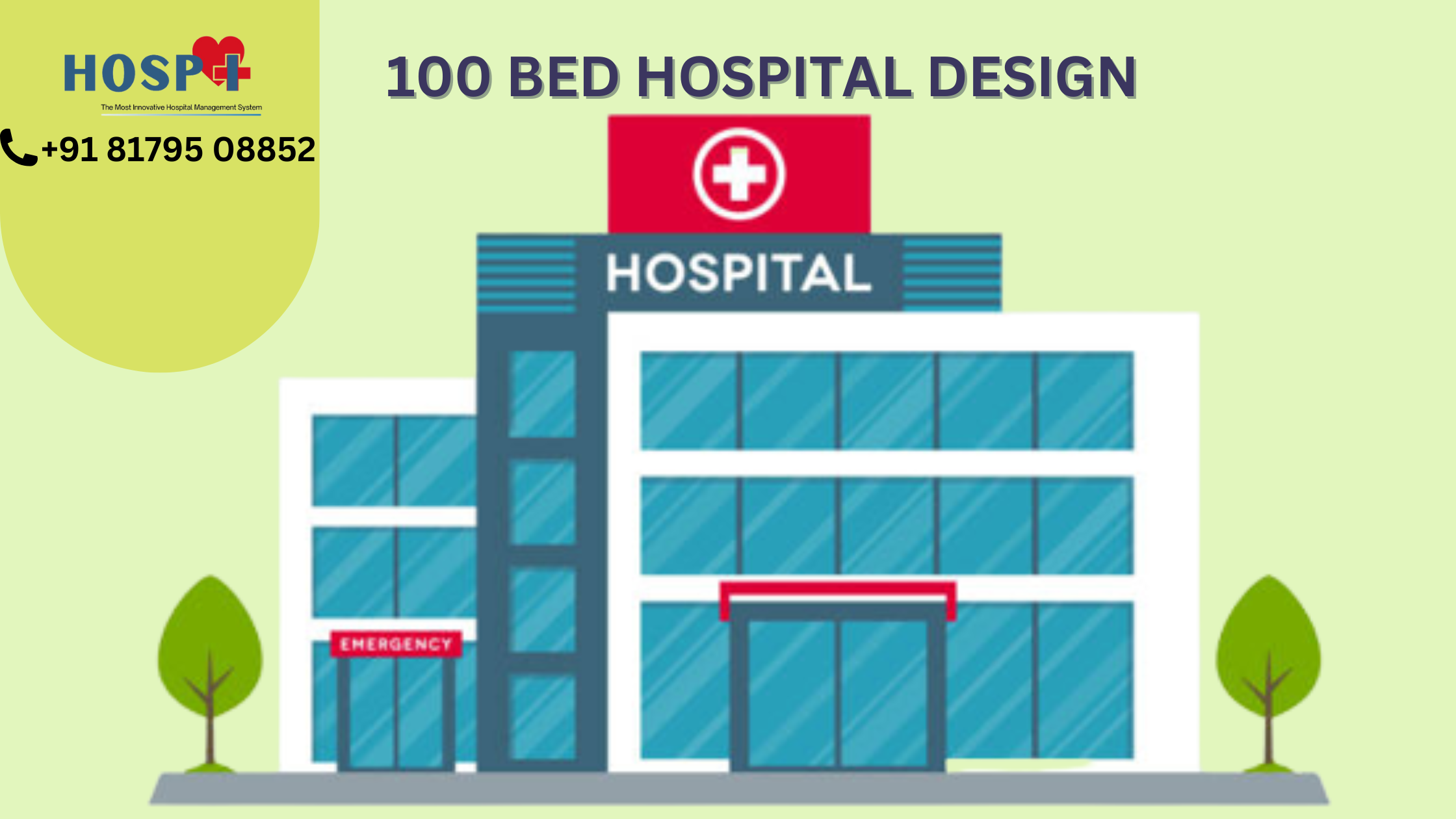 100 bed hospital design